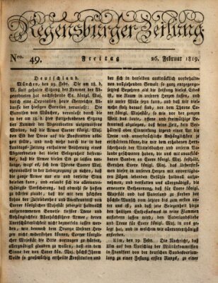 Regensburger Zeitung Freitag 26. Februar 1819