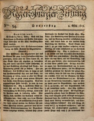 Regensburger Zeitung Donnerstag 4. März 1819