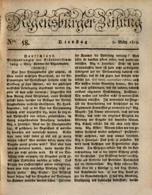 Regensburger Zeitung Dienstag 9. März 1819