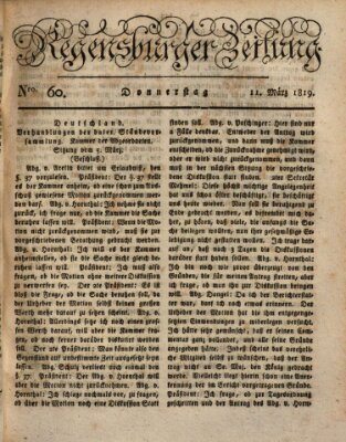 Regensburger Zeitung Donnerstag 11. März 1819