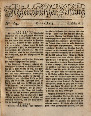 Regensburger Zeitung Dienstag 16. März 1819