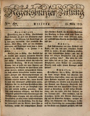 Regensburger Zeitung Freitag 19. März 1819