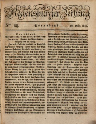 Regensburger Zeitung Samstag 20. März 1819