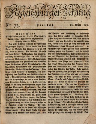 Regensburger Zeitung Freitag 26. März 1819