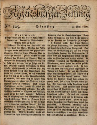 Regensburger Zeitung Dienstag 4. Mai 1819