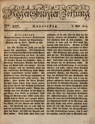 Regensburger Zeitung Donnerstag 6. Mai 1819