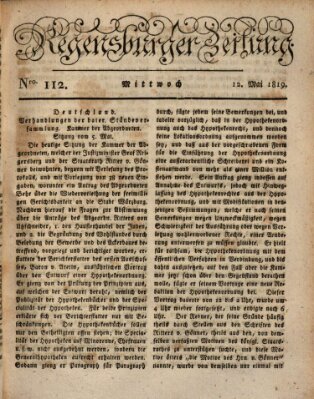 Regensburger Zeitung Mittwoch 12. Mai 1819