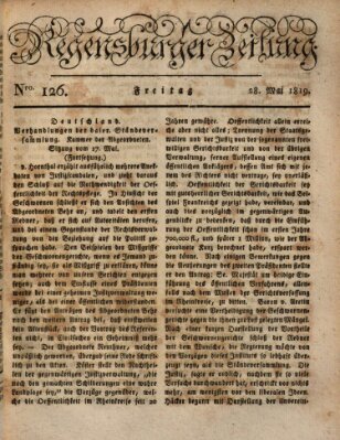 Regensburger Zeitung Freitag 28. Mai 1819