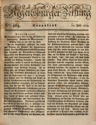 Regensburger Zeitung Samstag 10. Juli 1819