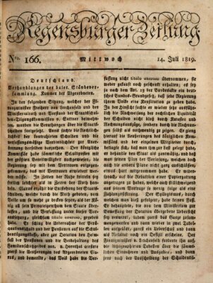 Regensburger Zeitung Mittwoch 14. Juli 1819