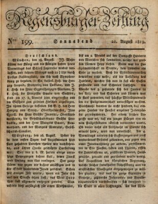 Regensburger Zeitung Samstag 21. August 1819