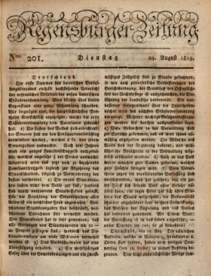 Regensburger Zeitung Dienstag 24. August 1819