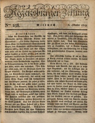 Regensburger Zeitung Mittwoch 6. Oktober 1819