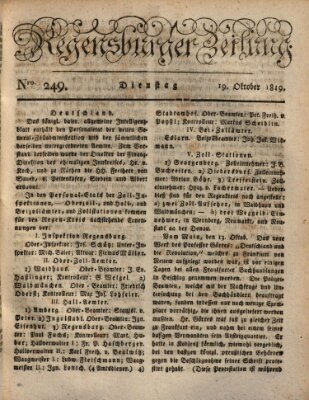 Regensburger Zeitung Dienstag 19. Oktober 1819