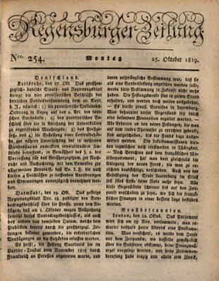 Regensburger Zeitung Montag 25. Oktober 1819