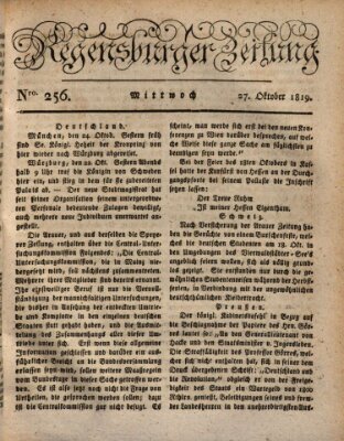 Regensburger Zeitung Mittwoch 27. Oktober 1819