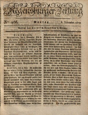 Regensburger Zeitung Montag 8. November 1819