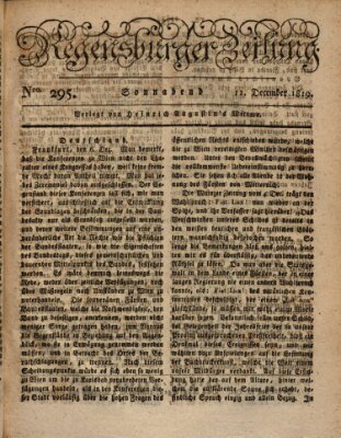 Regensburger Zeitung Samstag 11. Dezember 1819