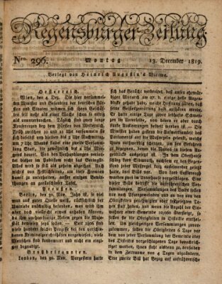 Regensburger Zeitung Montag 13. Dezember 1819