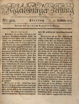 Regensburger Zeitung Freitag 31. Dezember 1819