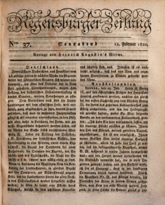 Regensburger Zeitung Samstag 12. Februar 1820