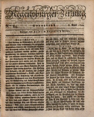 Regensburger Zeitung Samstag 8. April 1820