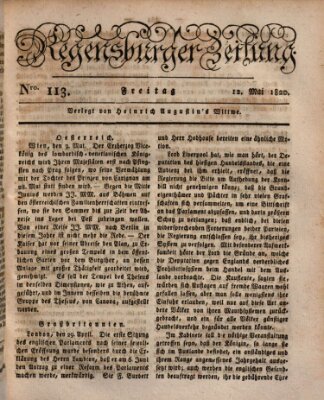 Regensburger Zeitung Freitag 12. Mai 1820