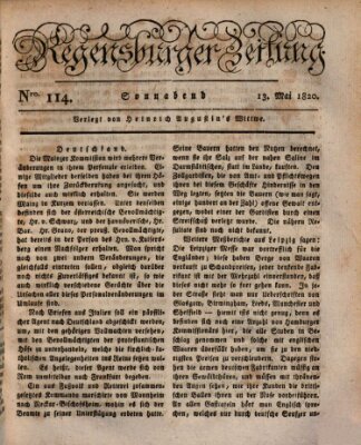 Regensburger Zeitung Samstag 13. Mai 1820