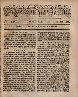 Regensburger Zeitung Montag 15. Mai 1820