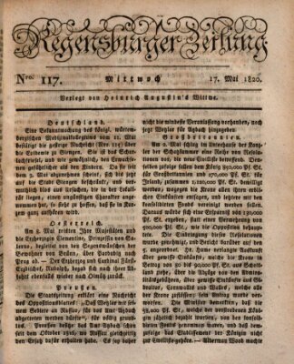 Regensburger Zeitung Mittwoch 17. Mai 1820