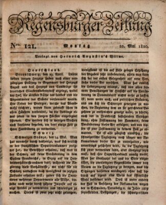 Regensburger Zeitung Montag 22. Mai 1820