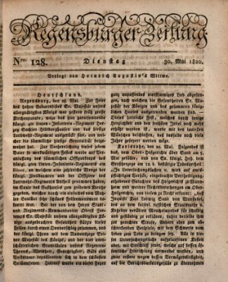 Regensburger Zeitung Dienstag 30. Mai 1820