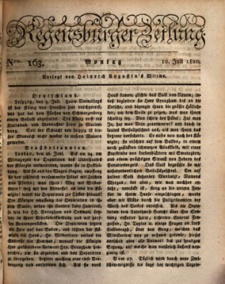 Regensburger Zeitung Montag 10. Juli 1820