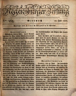 Regensburger Zeitung Mittwoch 12. Juli 1820