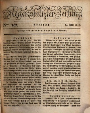 Regensburger Zeitung Freitag 14. Juli 1820