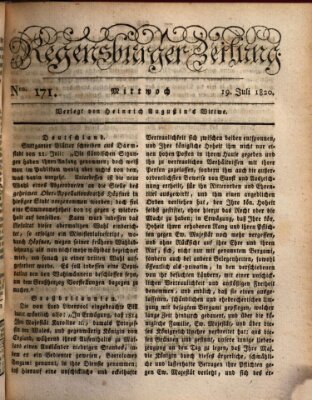 Regensburger Zeitung Mittwoch 19. Juli 1820