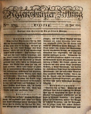 Regensburger Zeitung Freitag 28. Juli 1820