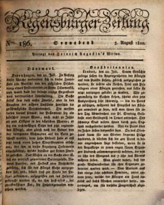 Regensburger Zeitung Samstag 5. August 1820