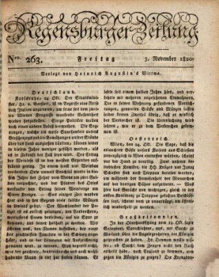 Regensburger Zeitung Freitag 3. November 1820