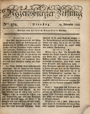 Regensburger Zeitung Dienstag 14. November 1820