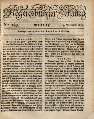 Regensburger Zeitung Montag 4. Dezember 1820