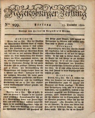 Regensburger Zeitung Freitag 15. Dezember 1820