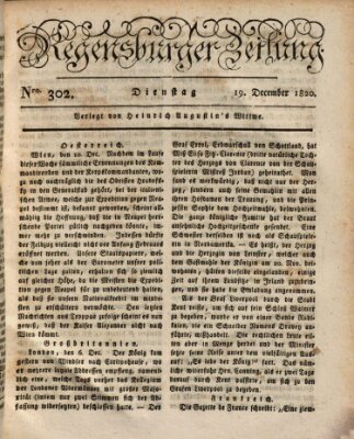 Regensburger Zeitung Dienstag 19. Dezember 1820