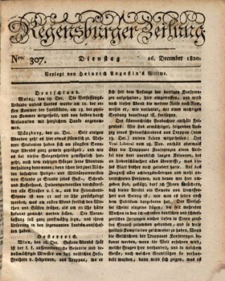 Regensburger Zeitung Dienstag 26. Dezember 1820