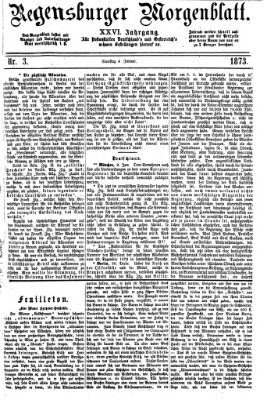 Regensburger Morgenblatt Samstag 4. Januar 1873