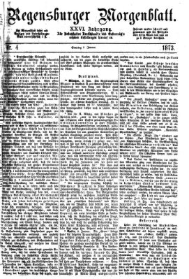 Regensburger Morgenblatt Sonntag 5. Januar 1873