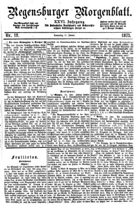 Regensburger Morgenblatt Donnerstag 16. Januar 1873