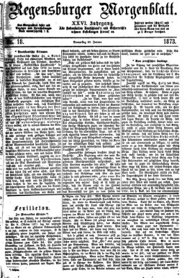 Regensburger Morgenblatt Donnerstag 23. Januar 1873