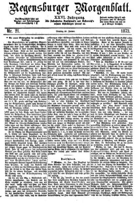 Regensburger Morgenblatt Sonntag 26. Januar 1873