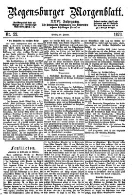 Regensburger Morgenblatt Dienstag 28. Januar 1873